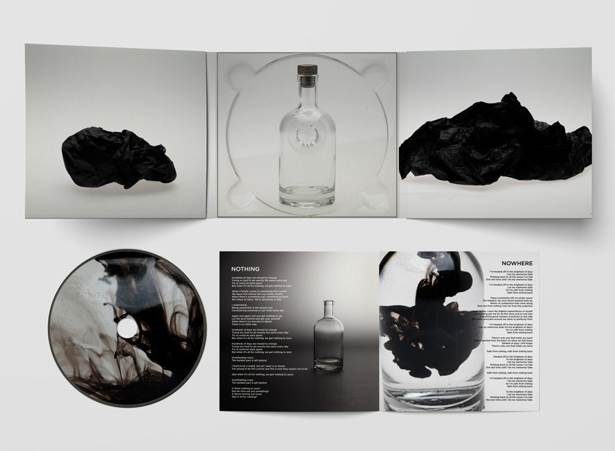 Album Concept Design - CD & Booklet Design - visualizing the feeling of depression